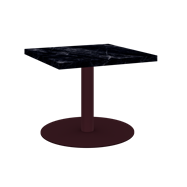 Burgundy Halo Side Table